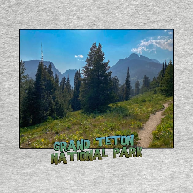 Wyoming State Outline (Grand Teton National Park - Taggart Lake Trail) by gorff